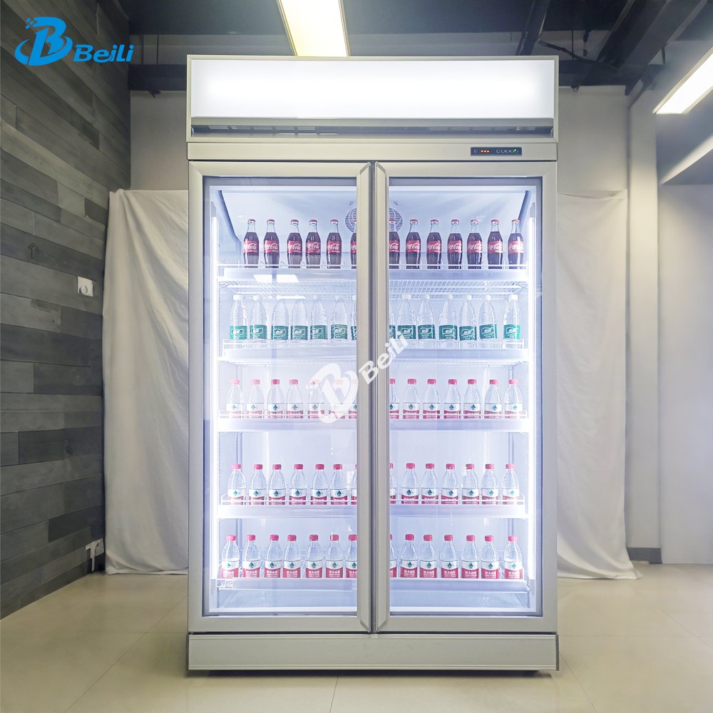 Supermarket Display Fridge Single Door Refrigerator Fridge for Drinks