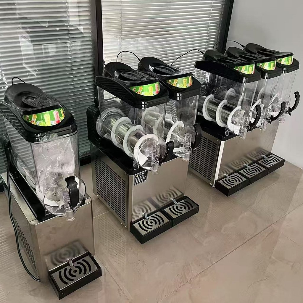 Custom Commercial Slush Machine Single Tank Multi Function Frozen Slushie Equipment
