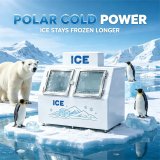 C-Low Noise Energy Saving Double Door Ice Storage Freezer Fast Cooling System for Ice Wholesale