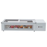 BEILI Small Display Fridge Counter Top Double Door Table Top Fridge