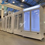 3 Door Standing Cooler with Wheels Drink Supermarket Display Cooler  Fridge