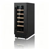 L-Single Glass Door Wine Cooler Stainless Steel Frame Built-in Undercounter Wine Fridge Home Wine  Cabinet