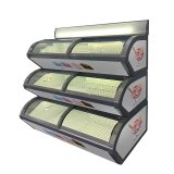 Commercial Ice Cream Display Freezer Countertop Refrigerated Showcase for Convenience Store