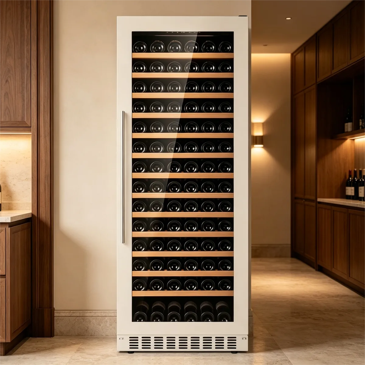G-Fan Cooling Single Temp Wine Cabinet Built in Freestanding Wine Fridge