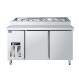 Single-Temperature 220V Digital Sandwich Prep Table Cooler Top Salad Bar Display Fridge Meat Seafood Drink Storage Kitchen
