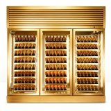 G-Top Mount Compressor Double Glass Door Wine Cooler Cabinet