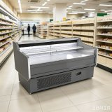 Open Front Meat Display Case Digital Thermostat Fresh Food Cooler for Grocery Store Deli Section