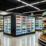 CE Certified Commercial Refrigerator Adjustable Shelves Upright Refrigerated Showcase for Convenience Store