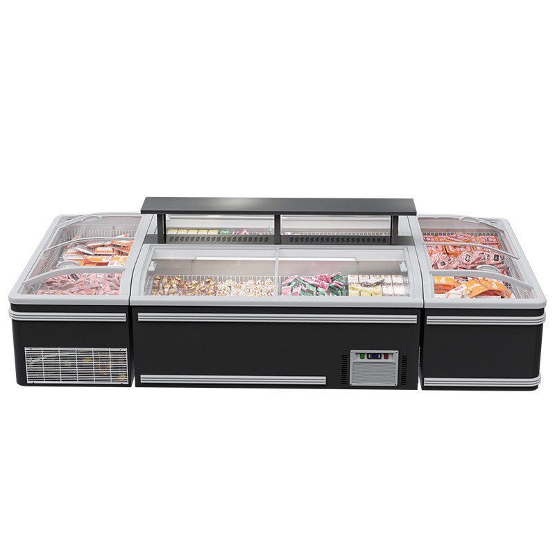 Paris Supermarket Refrigerator Island Freezer Horizontal Freezer