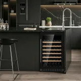 L-  Freestanding & Built-in Dual Use Wine Cooler Low Noise Narrow Vertical Wine Storage Fridge for Villa