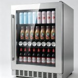 C-Household Commercial Beverage Cooler 145L Vertical Beer Display Cabinet