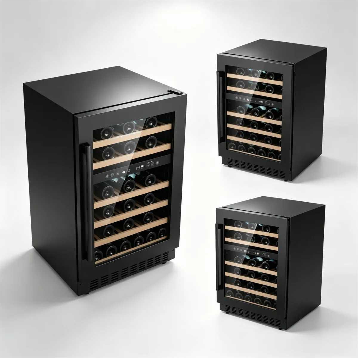 C-Dual Use Freestanding Embedded Wine Fridge 215L Wine Storage Cabinet