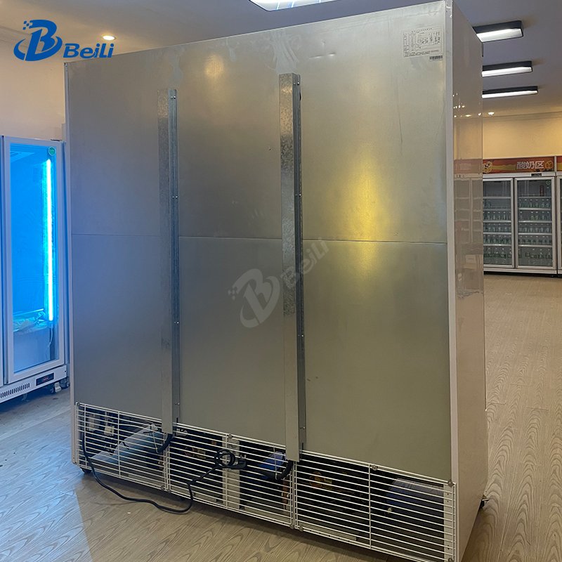 Commercial Beverage Coolers 3 Door Juice Beer Glass Chiller for Drinks