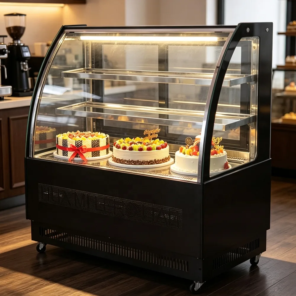 Air Cooling Cake Showcase Refrigerated Bakery Display Case for Dessert Pastry