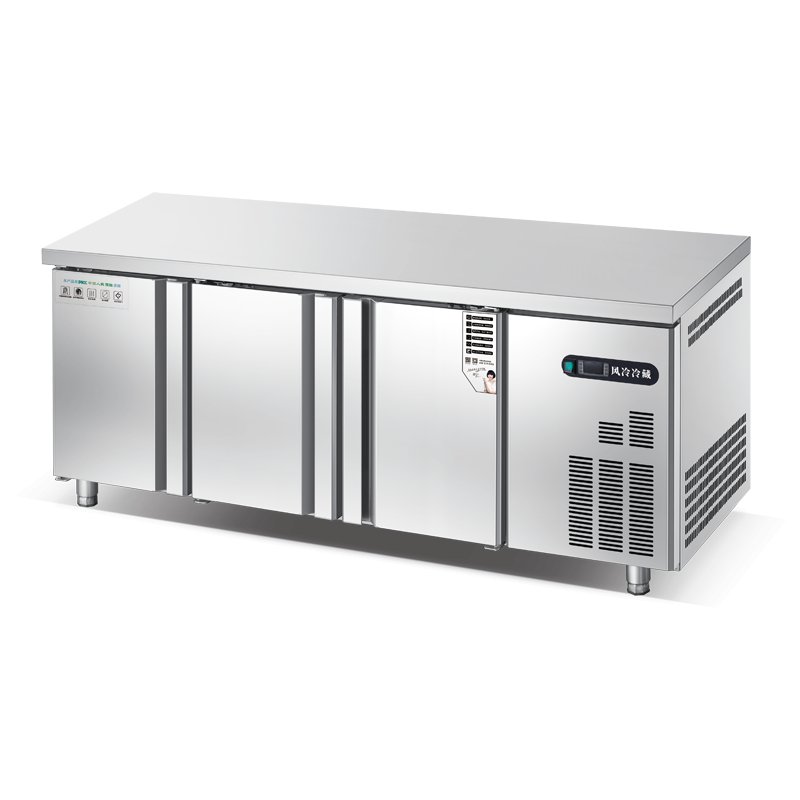 Commercial Under Counter Freezer Stainless Steel Fridge Workbench Chiller Refrigerator Counter Top Refrigerator and Freezer
