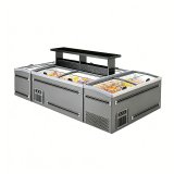 L- Commercial Combined Island Display Freezer for Supermarket Frozen Food Storage