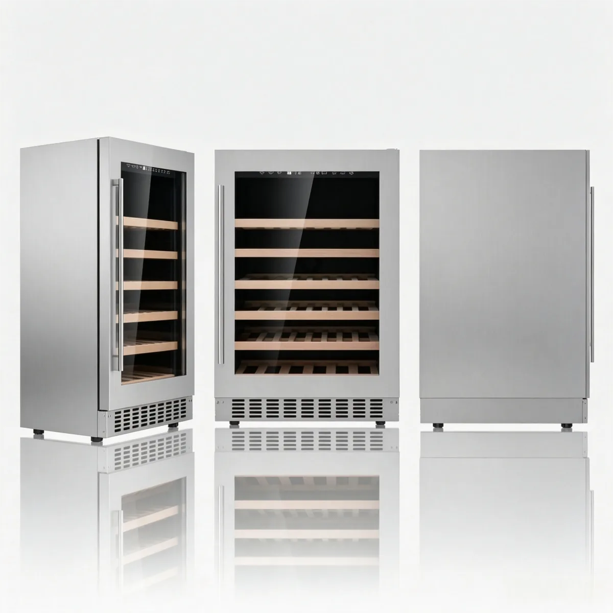 C-Dual Use Freestanding Embedded Wine Fridge 215L Wine Storage Cabinet