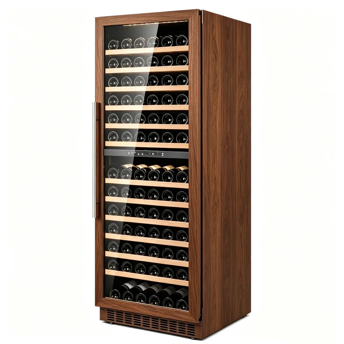 G-Touch LED LCD Control Wine Cabinet Temperature Memory Door Alarm