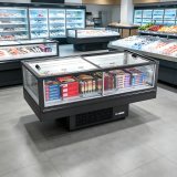 Flat Deli Meat Refrigerated Counter Food Grade Commercial Meat Display Chiller for Retail Shop