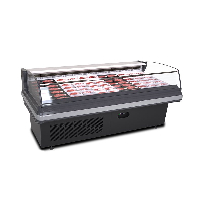 Commercial Meat Deli Cooler Dual Storage Refrigerated Cabinet for Butcher Shop Deli Retail
