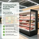 Vertical Open Air Cooler Supermarket Beverage Display Chiller Commercial Open Front Drink Refrigerator for Convenience Store