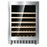 G-Fan Cooling Touch Control Wine Cabinet With Roll Out Beech Racks