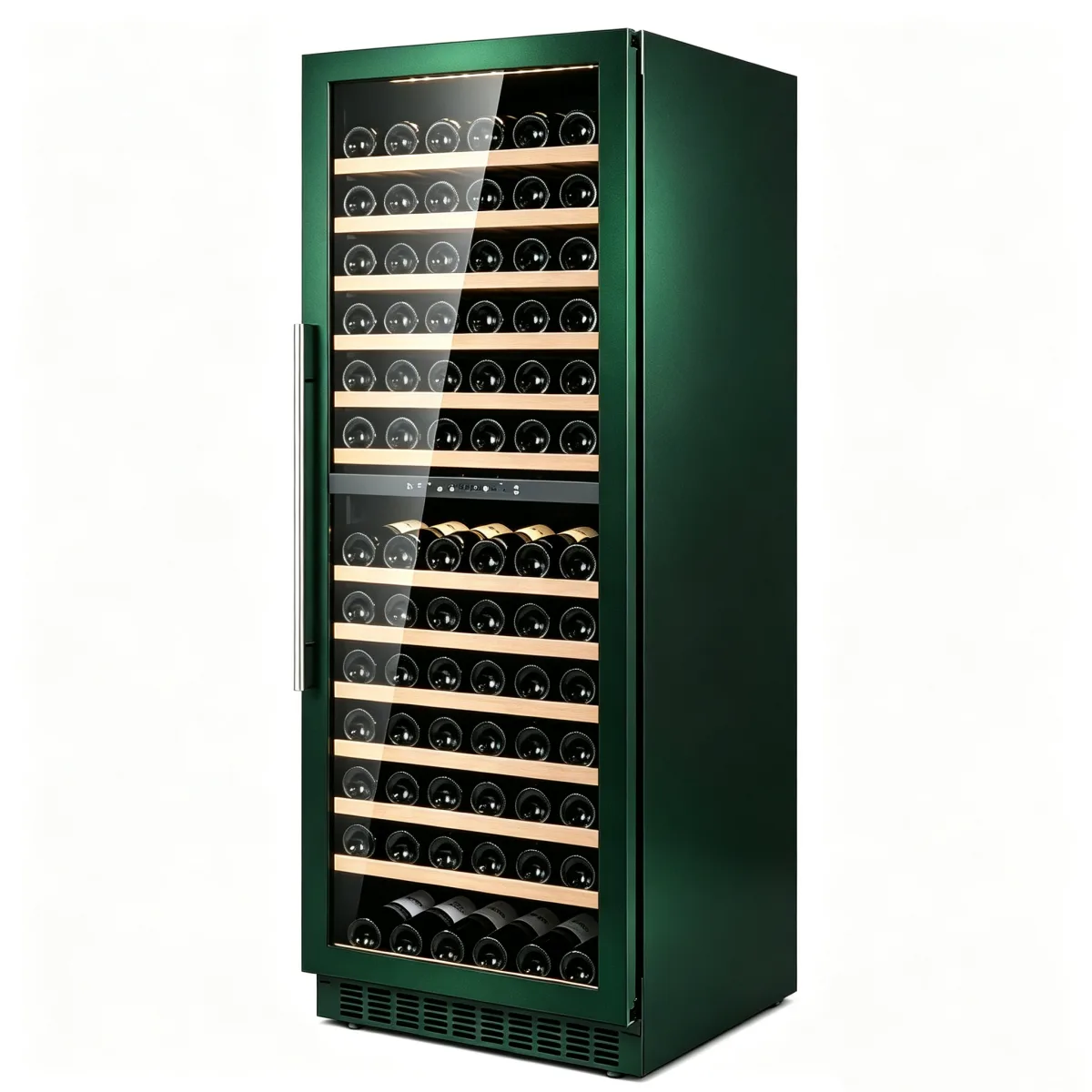 G-Touch LED LCD Control Wine Cabinet Temperature Memory Door Alarm
