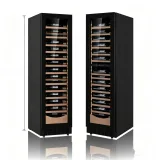 L-  Air Cooling Wine Cooler Temperature Memory Door Open Alarm Single Glass Door Vertical Wine Fridge
