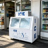 C-Fast Cooling Anti-Rust Double Door Ice Storage Freezer Digital Thermostat for Supermarket Retail