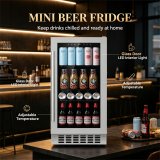 C-Small Capacity 85L Beer Refrigerator Glass Door Drinks Display Cabinet