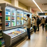 All-in-one Parent-child Refrigerated Beverage Cabinet Widely Used in Convenience Stores and Gas Station Shops