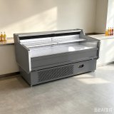Food Grade Meat Display Case Adjustable Shelves R290 Refrigerated Counter for Market Food Service
