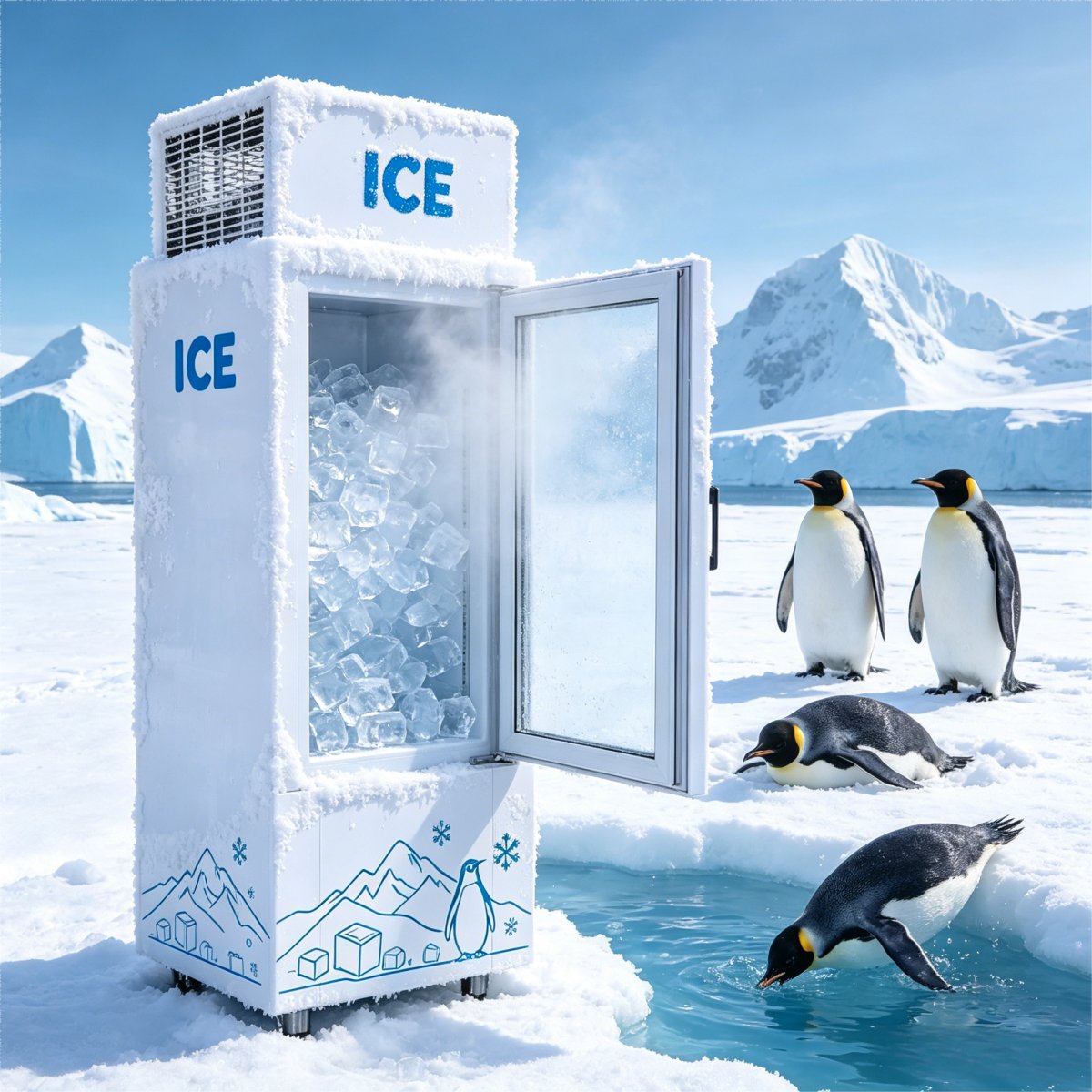 C-Digital Temperature Display Single Door Ice Storage Freezer Fast Direct Cooling Anti-Rust Spray Cabinet