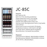 L- Custom Interior Rack Wine Cooler Stainless Steel Frame Commercial Household Wine Refrigerator Manufacturer