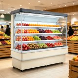 L- Commercial Wall Open Air Display Chiller for Fruit Vegetable Supermarket