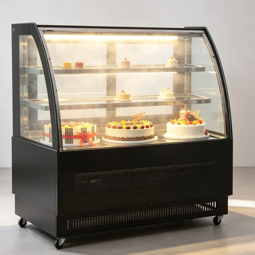 Visual Boost Cake Display Showcase Increase Bakery Sales Refrigerated Pastry Cooler