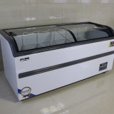 Factory Hot Selling Supermarket Commercial Island Cooler Freezer Horizontal Freezer