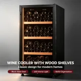 C-185L Direct Cooling Vertical Wine Refrigerator Adjustable Temp 5-20℃ Storage