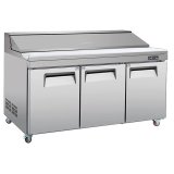 Commercial Saladette Stainless Steel Salad Bar Refrigerator Salad Prep Table Pizza Sandwich Under Counter Display Prep Chiller