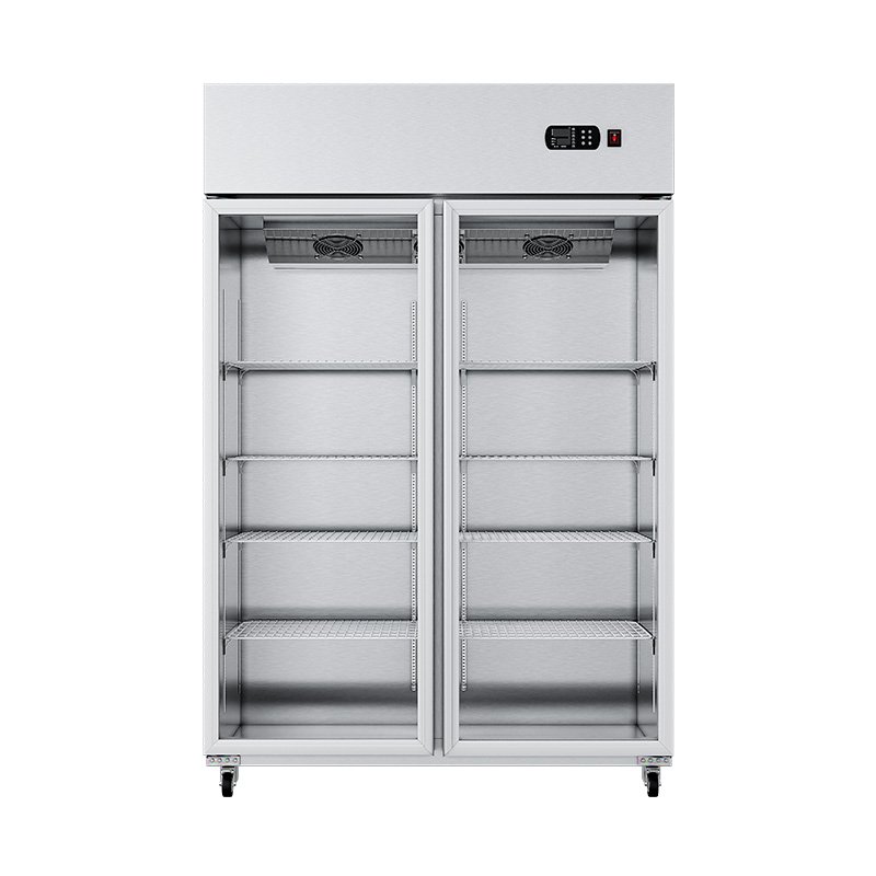 BEILI Refrigeration Equipment Stainless Steel Vertical Refrigerator Freezer Double Door