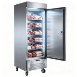 C-Commercial 600L Large Capacity Vertical Deep Freezer -20℃ ~-5℃ Upright Frozen Food Display Freezer