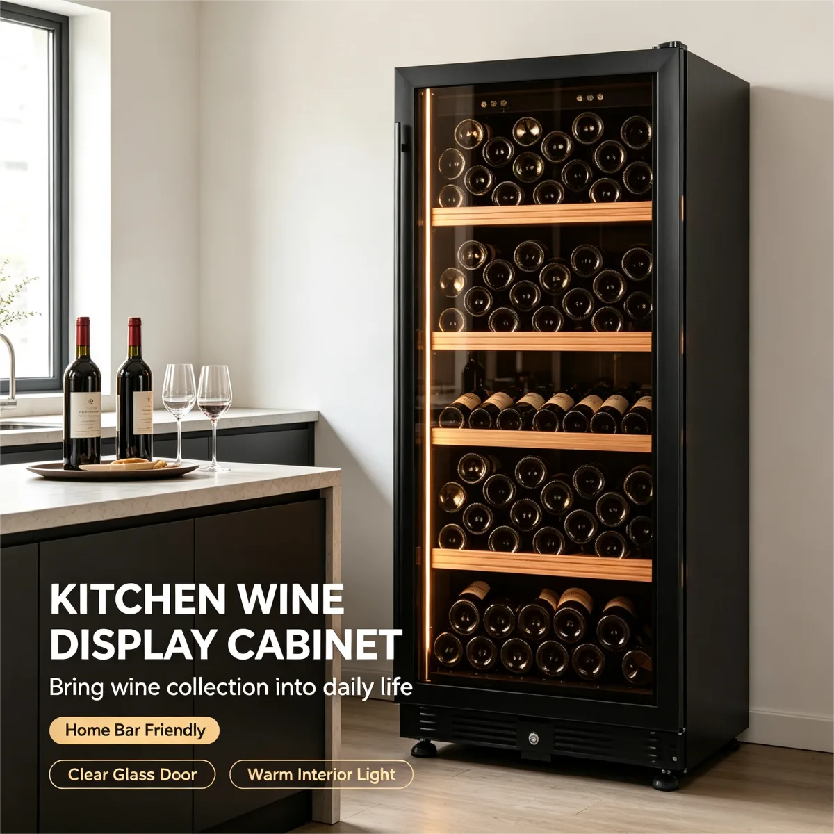 C-Direct Cooling Wine Cooler 185L Wide Temperature Range 5 to 20 Degrees