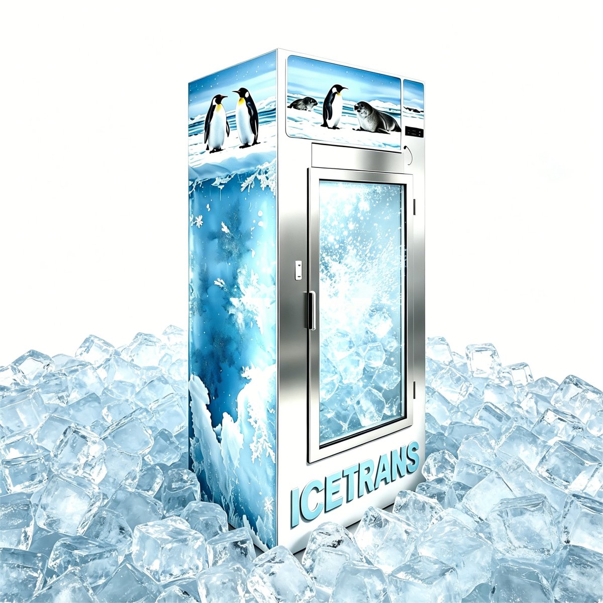 G-Snowflake Polar Design Vertical Commercial Freezer Cabinet
