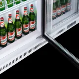 Single Double Triple Door Supermarket Beer Juice Led Display Fridge Water  showcase Vertical Chiller
