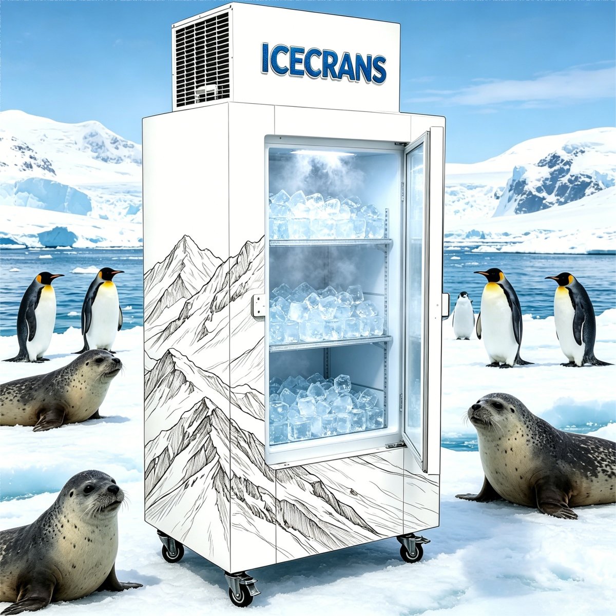 G-Thick Insulation Ice Storage Machine Keep Ice No Melting