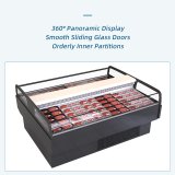 Commercial Fresh Meat Display Chiller Stainless Steel Refrigerated Meat Counter for Supermarket Butchery