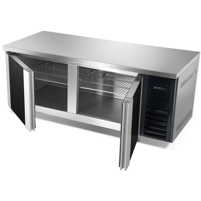 Workbench Cooler Cabinet Stainless Steel Chiller Under Counter Refrigerator