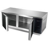 Workbench Cooler Cabinet Stainless Steel Chiller Under Counter Refrigerator