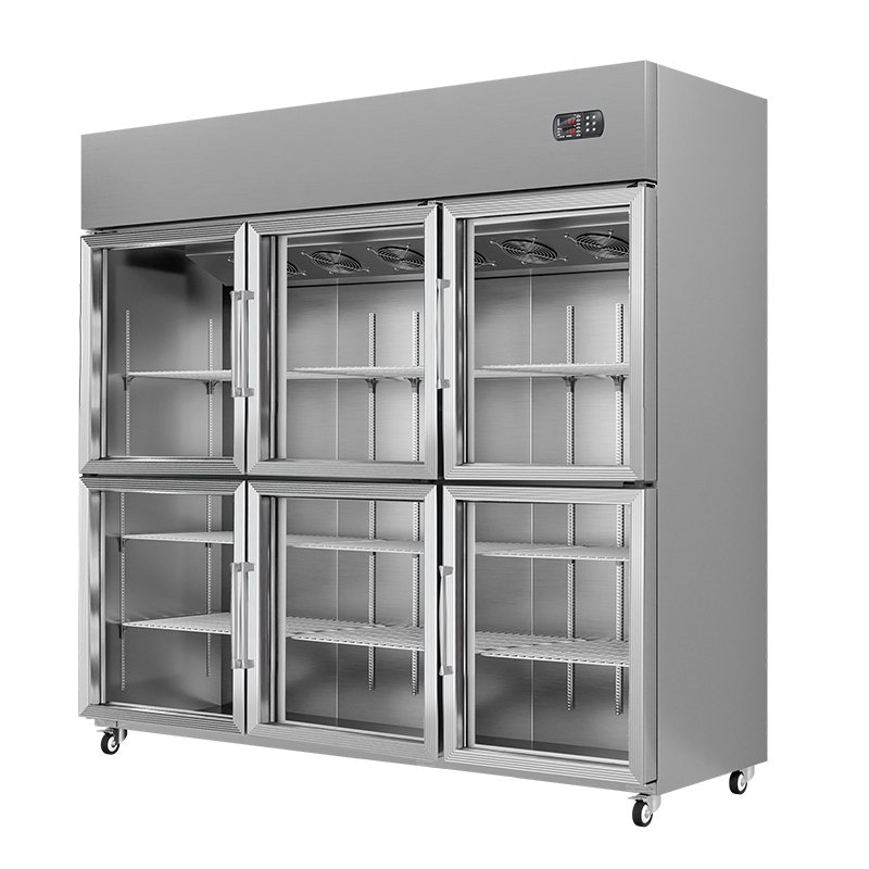 Commercial Stainless Steel Double Temperature Vertical Refrigerator Freezer Manufacturers