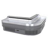L-Shaped Corner Meat Display Case Modular Combined Refrigerated Counter for Supermarket Corner Layout